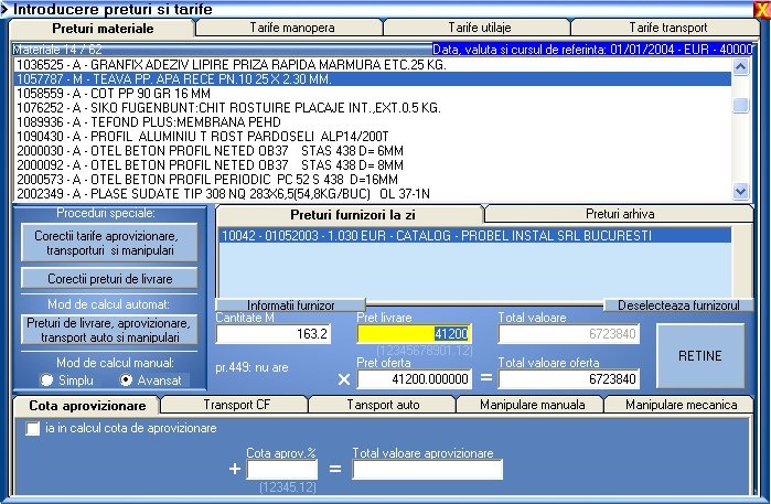 Program Devize Constructii